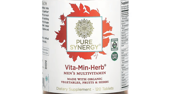 بيور سينرجي Vita·Min·Herb فيتامينات متعددة للرجال 120 قرص - 1