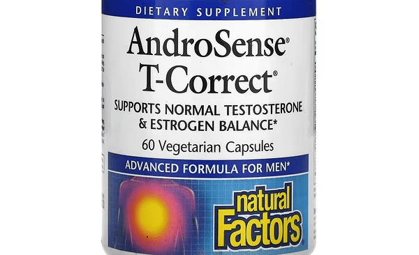 ناتورال فاكتورز AndroSense T-Correct للرجال ‏60 كبسولة نباتية - 1